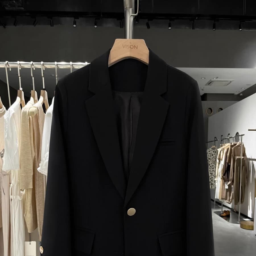 New plus-size women's cotton-padded blazer for curvy women, premium suit jacket 【1113】.