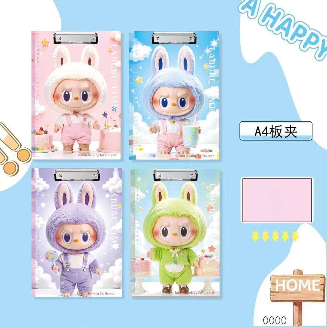 A4 folder thickened multifunctional office information hard plywood student writing test paper stationery Sanrio pad