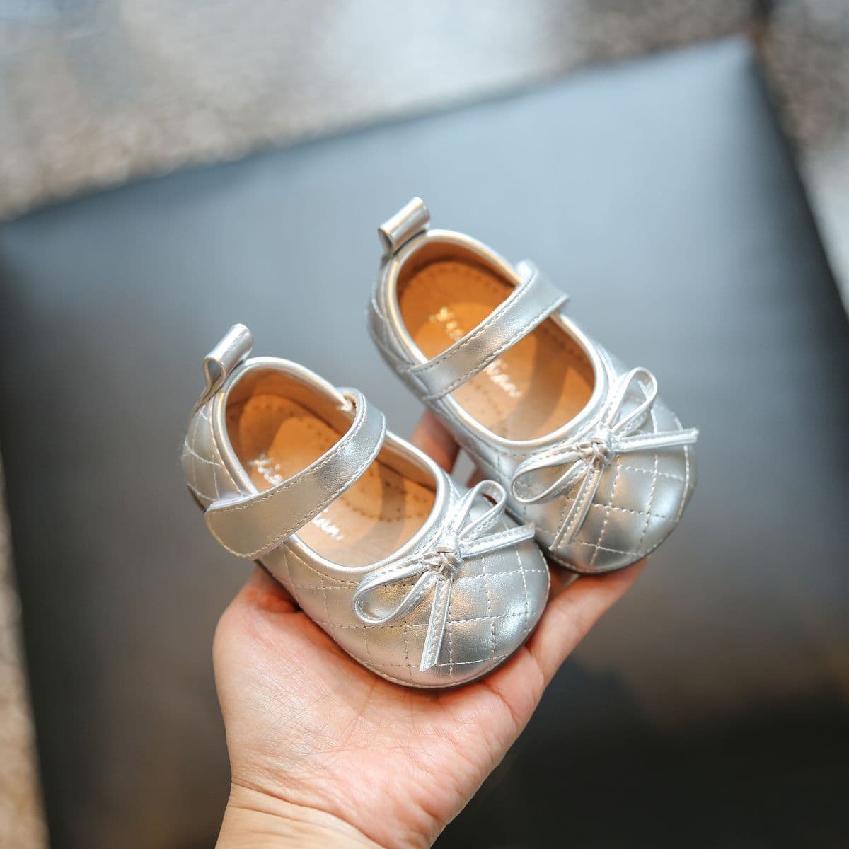 Children's Leather Shoes Spring New Style Girls' Single Shoes Fashionable Little Girl Performance Shoes Shallow Mouth Soft Sole Baby Princess Shoes