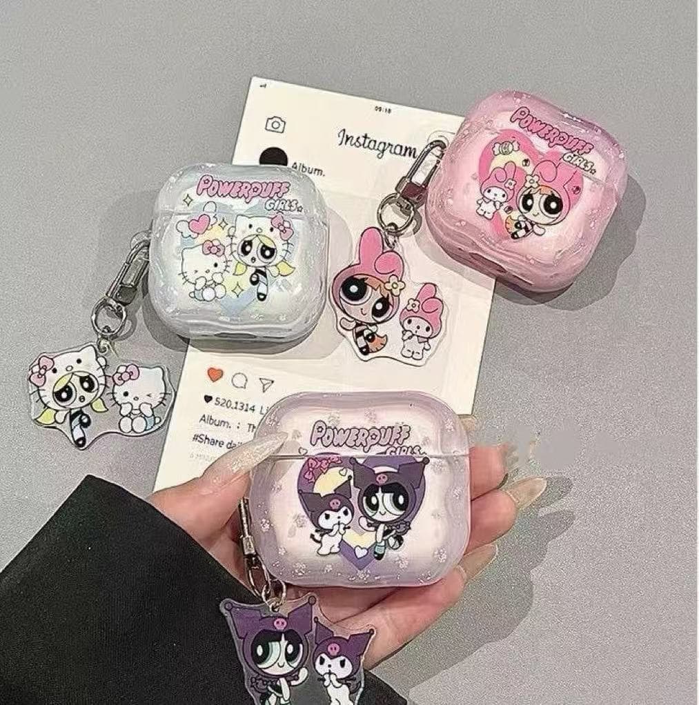 Cute Cartoon Anime Girl Style Case for AirPods 4 Apple Bluetooth Headphones Pro 2/3 Protective Cover