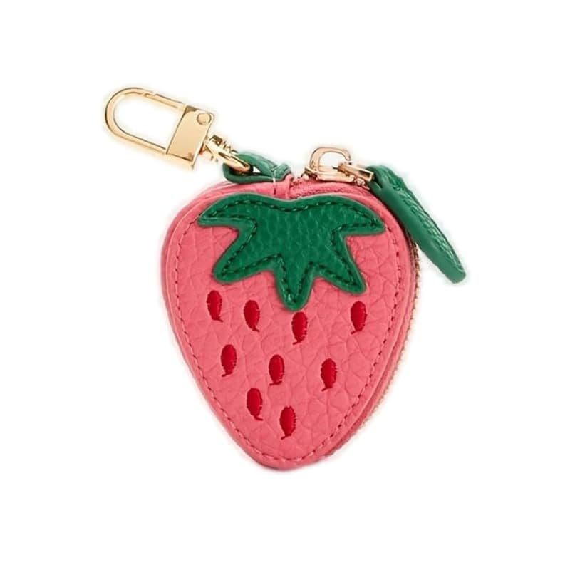 Cross-Border Pu Leather Coin Purse Fruit Strawberry Lemon Apple Wallet Hanging Style Multifunctional Coin Bag Children's Cartoon Design