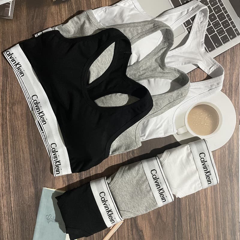 Women's Underwear Set Original Label U-Shape Thong Set Breathable Triangle Cup Set Comfortable