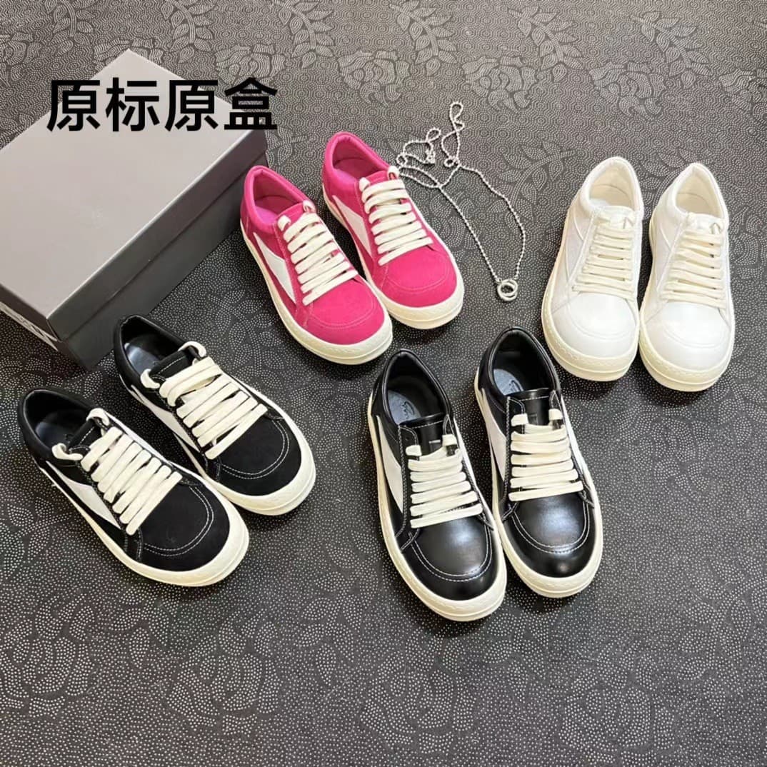 European Style Couple Low-Top Genuine Leather Thick Sole Lace-Up Height-Increasing Shoes Dark Black Trendy Board Shoes