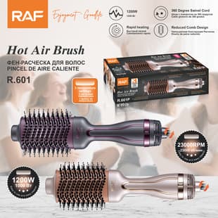 RAF EU Standard Fast Heating Hot Air Brush Automatic Curling Iron Electric Blow Dryer Curling and Straightening 2-in-1 Hair Styling Tool