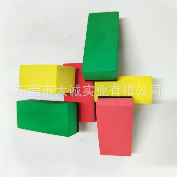Production modeling eva crystal-coated car beauty sponge soft foam sponge composite whiteboard eraser
