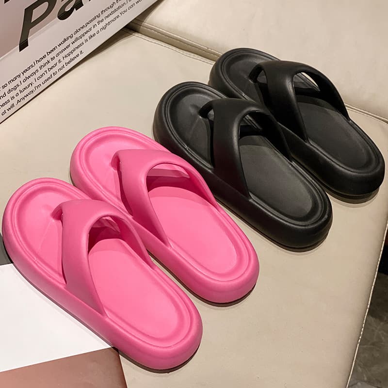 2025 New Cloud-Like Comfort Flip Flops for Women, Viral EVA Summer Thick Sole Non-Slip Toe Separator Beach Sandals for Men