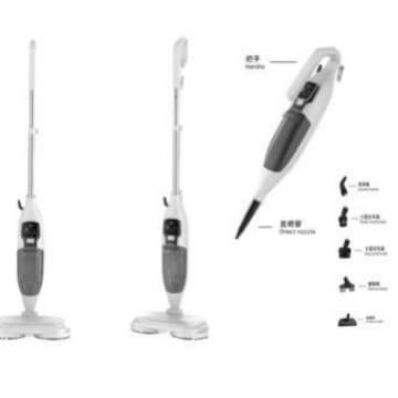 10-in-1 Steam Mop with Rotating Mop Head and Multifunctional Steam Brush for Home Use