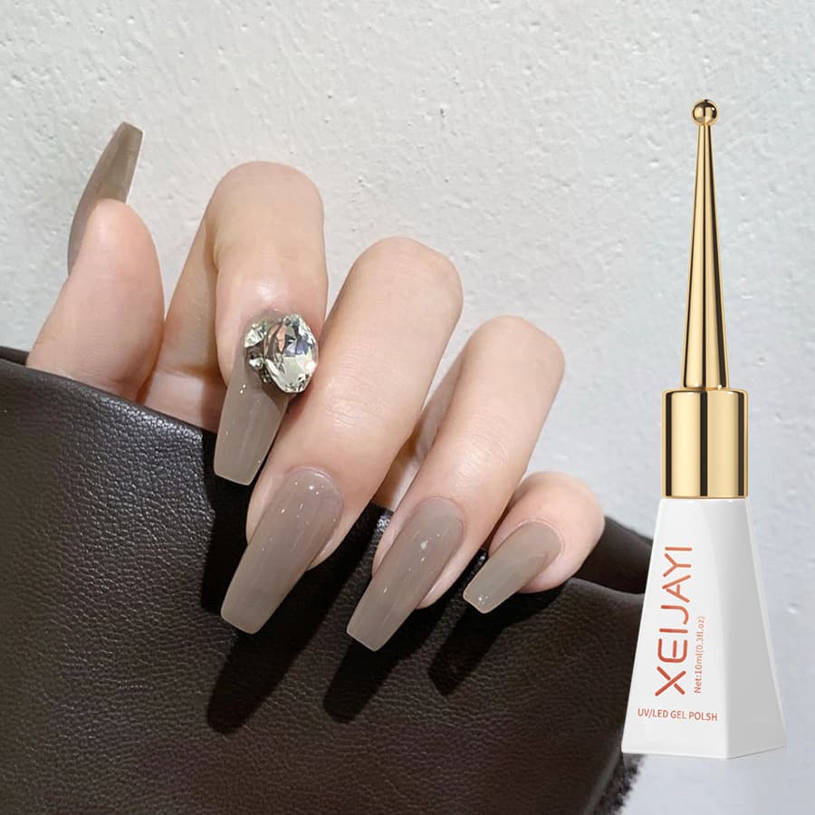 Long-Lasting Nail Art Gel Polish Elephant Grey Phototherapy No-Wash Professional Use in Nail Salons Durable Manicure Supplies