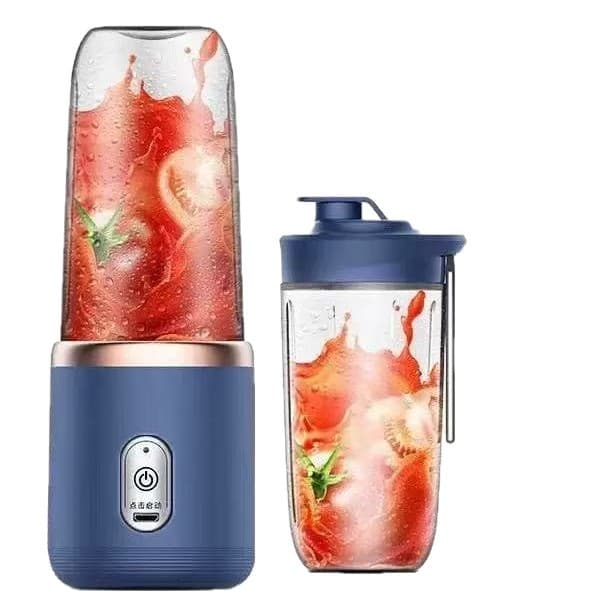 Cross-border Mini Portable Juicer Best-selling Wireless Charging Juice Blender Smoothie Maker Double Cup Fruit Juicer