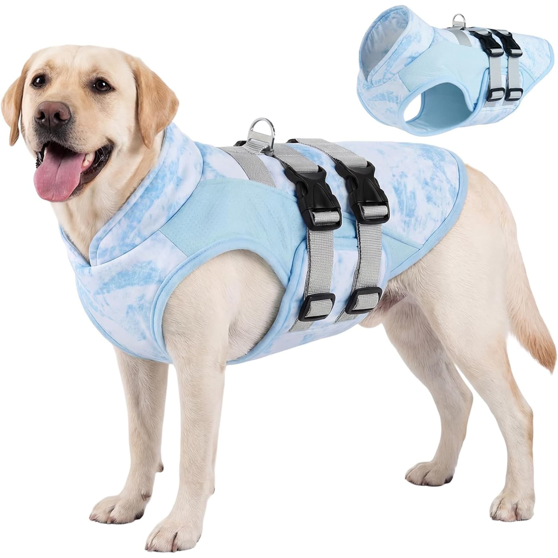 Cross-border Hot Selling Summer Dog Cooling Vest Lightweight Breathable Cooling Vest With Leash Buckle Pet Cool Vest