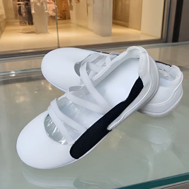 Park Chaeyoung Celebrity Style Racing Shoes 2026 New Mary Jane Flat Casual Shoes for Women, Ballet Flats
