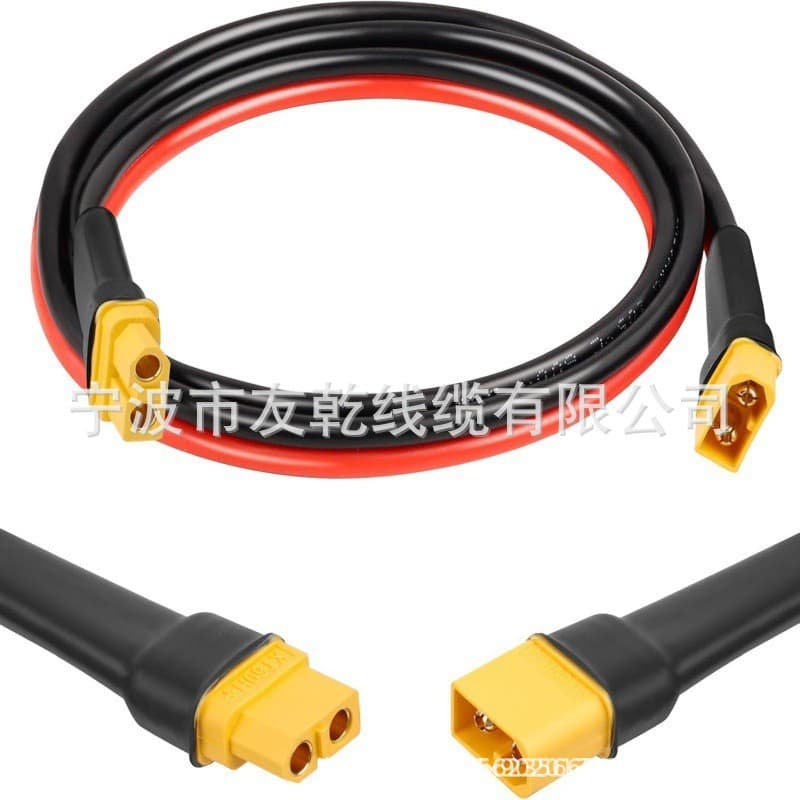 XT60 Extension Cable 3FT, 10AWG Tinned Copper Wire, with XT60 Male and Female Connectors, Heavy Duty Power Cord