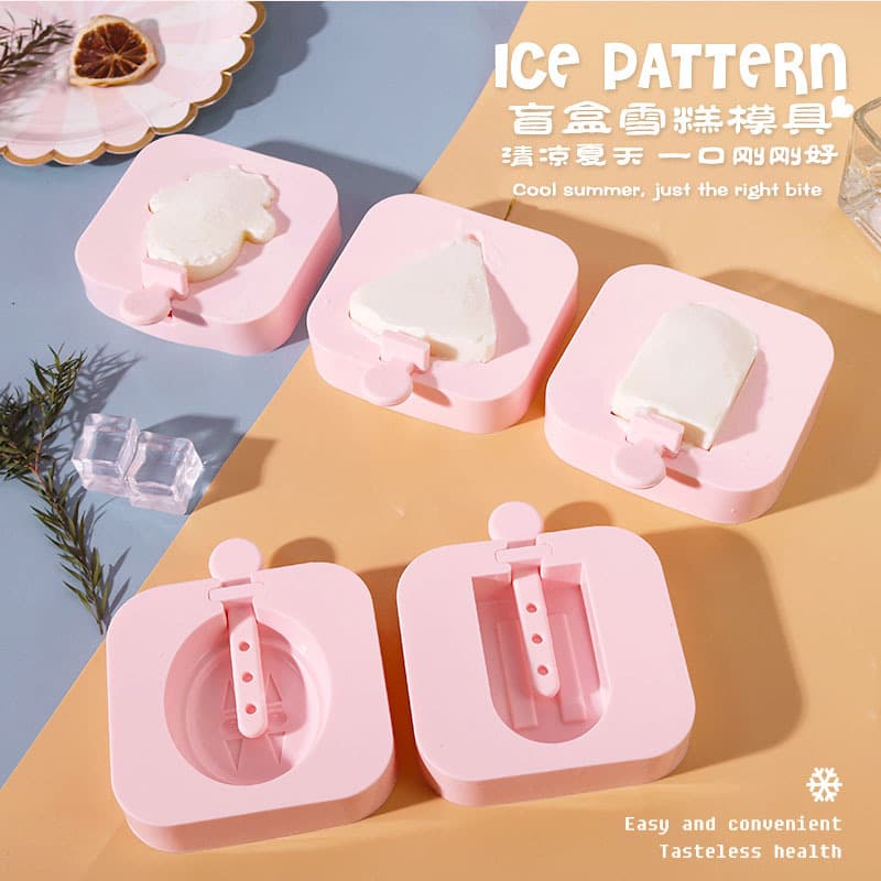 Deyi Life DIY Mold Random 32 Styles Ice Cream Mold Blind Box Gift Cute Ice Cream Silicone Mold