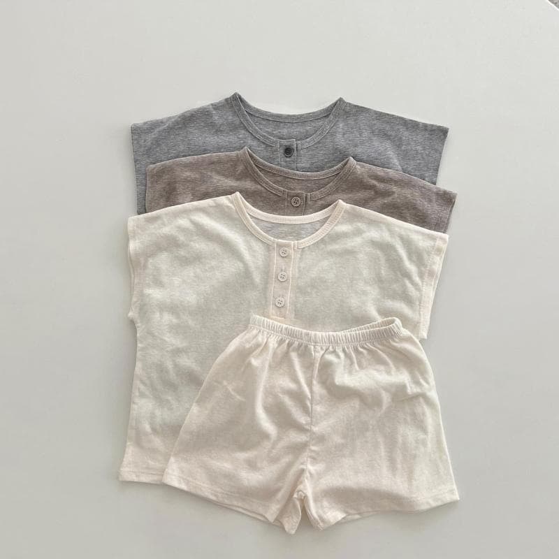 Baby Summer Soft Breathable Cotton Set Newborn Clothes Short Sleeve T-Shirt + Shorts Set Infant Two-Piece Set