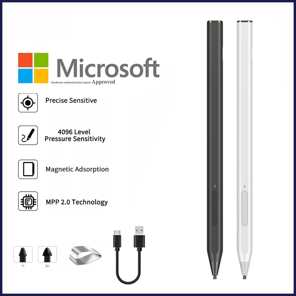 Suitable for Microsoft surface HP capacitive stylus 4096 pressure-sensitive MPP2.0 protocol anti-accidental touch stylus