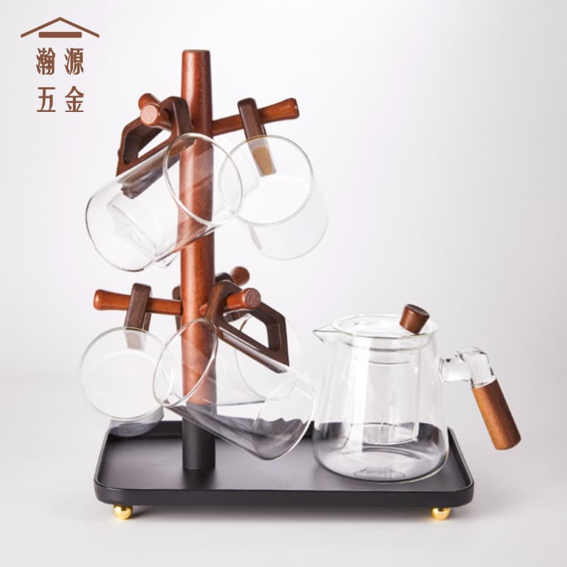 Cup Holder Rack Mug Cup Hanging Rack Cabinet Storage Drying Rack Tea Cup Wine Glass No Drilling