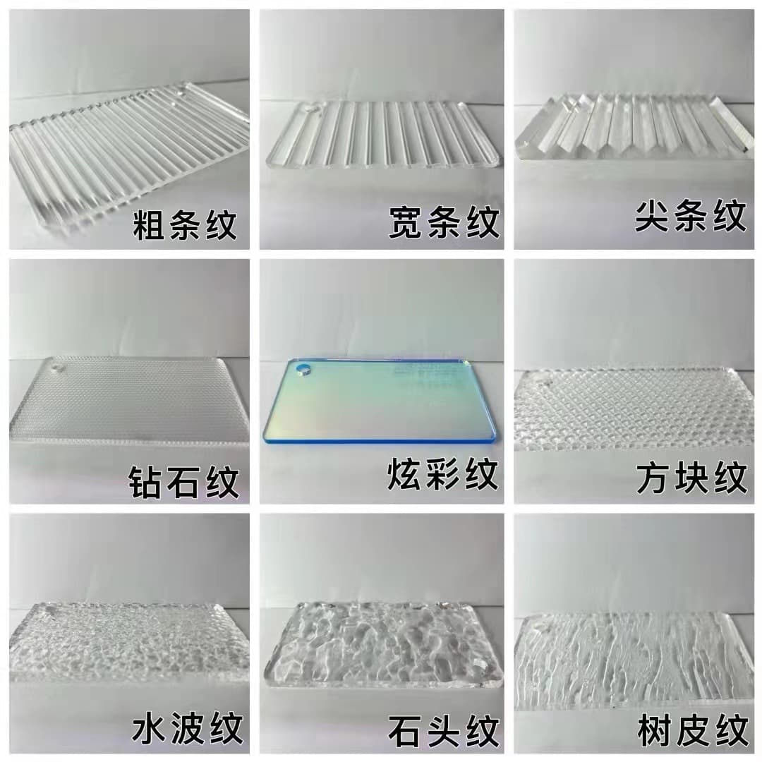 Factory Direct Long Rainbow Stripe Board Stone Grain Board Star Flower Board Diamond Board Bark Texture Board Custom Carving Processing