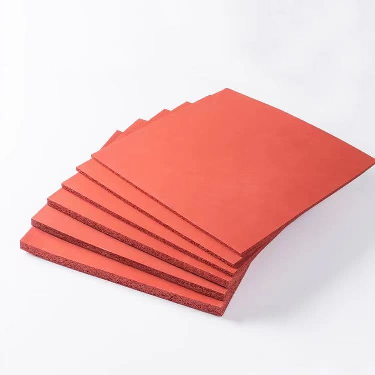 Silicone foam board, silicone sheet for heat transfer machines and printing presses, used in new energy vehicles.