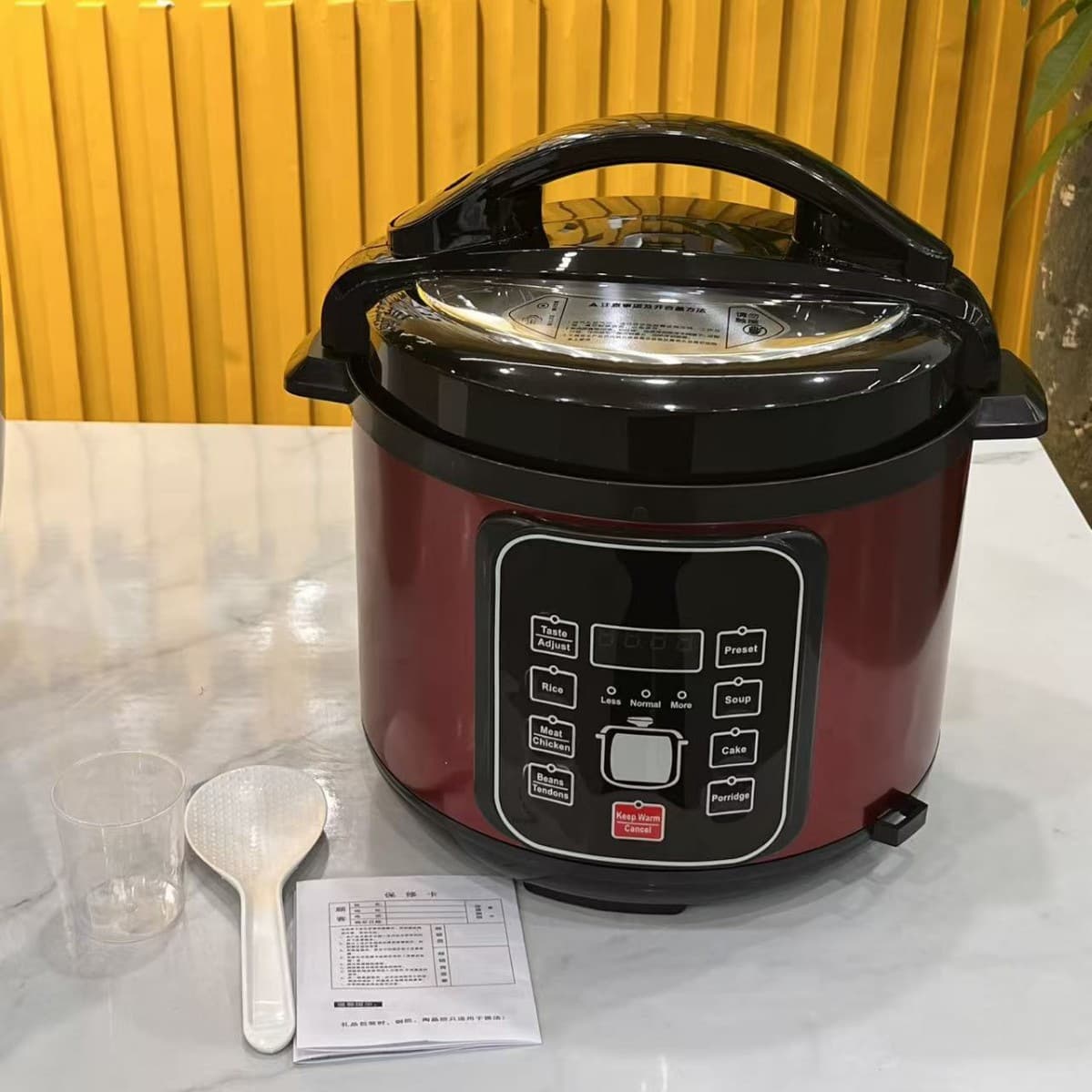 Foreign Trade English Version Electric Pressure Cooker, 6L Large Capacity, Multi-functional, Smart, Programmable for Soup, Electric Rice Cooker