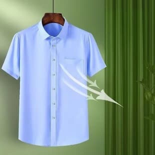 2026 Summer Short Sleeve White Shirt Men's Casual Half Sleeve Pocket Shirt Youth Korean Style Thin Cotton