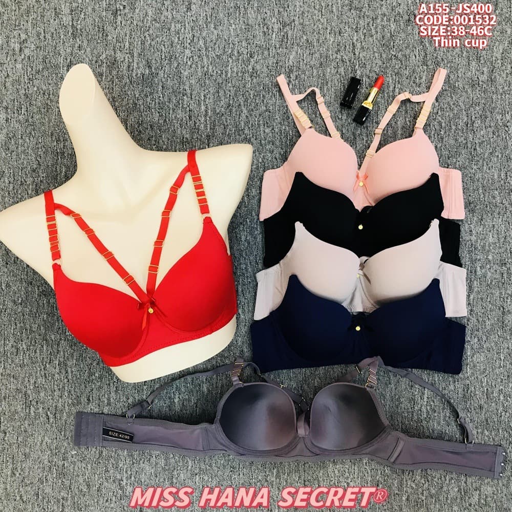 Cross-border Custom Europe America Solid Color Metal Sexy Bra Thin Cup Push-up Wire Side Fat Control Women Underwear Set