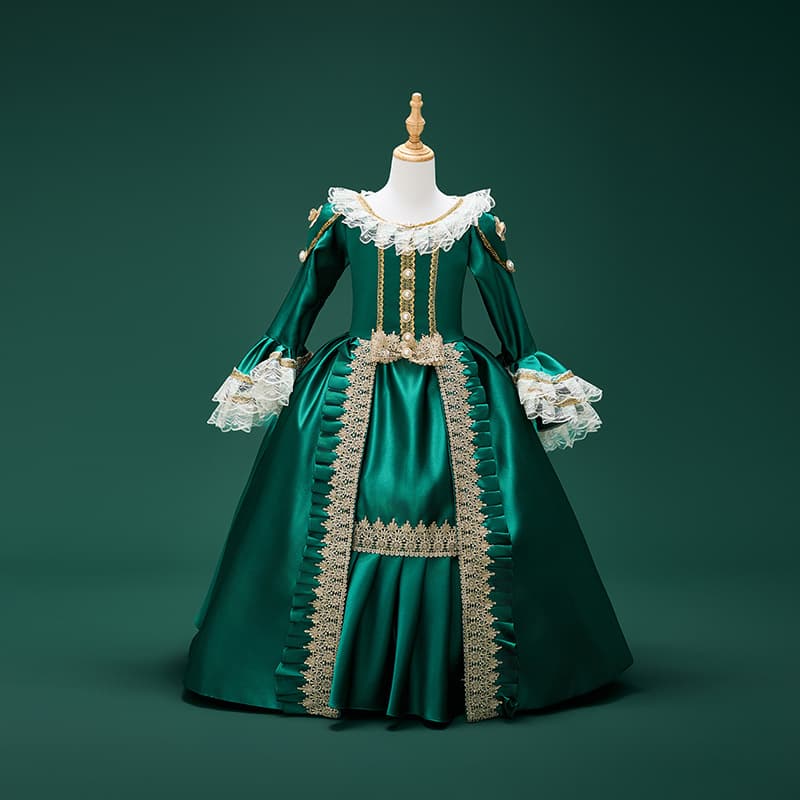 Children's Photography Evening Dress European Style Girl Princess Gown Stage Performance Costume Winter