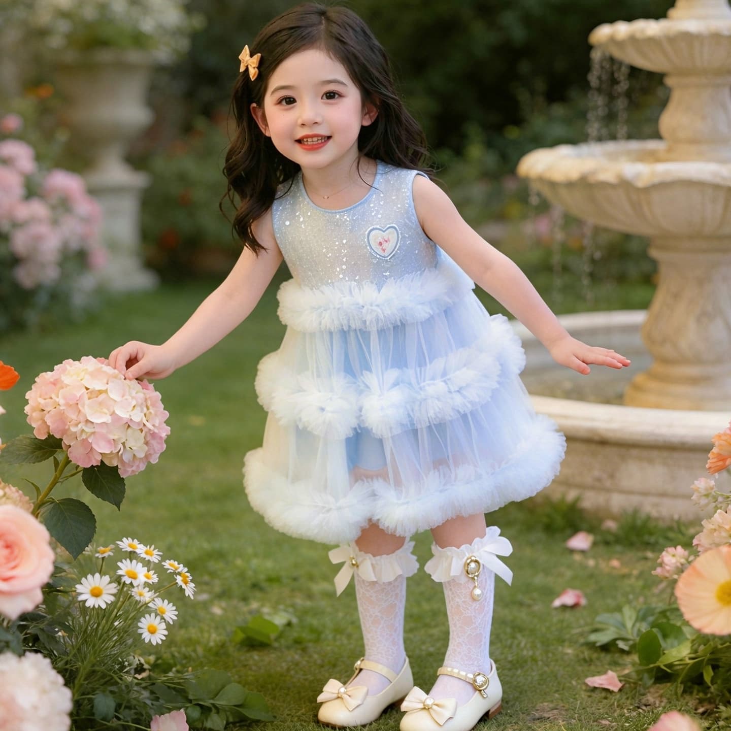 Korean internet celebrity girl Elsa vest dress summer 2026 new foreign trade Elsa performance princess dress children's clothing