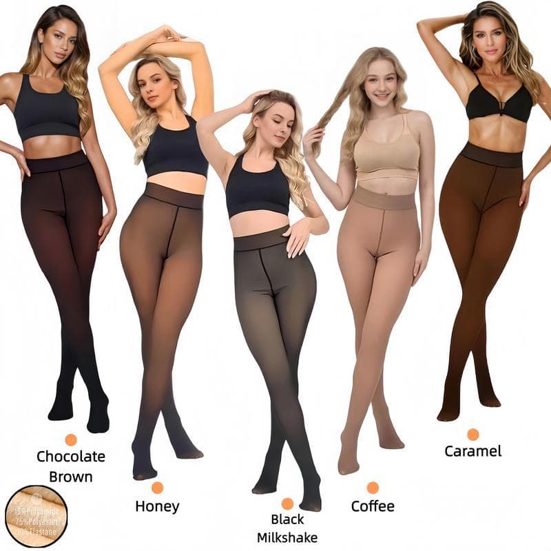 Winter Tight Fleece Thermal Lined Leggings for Cold Weather