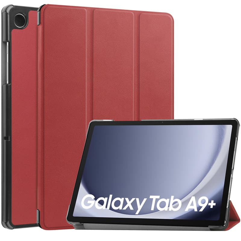 Suitable for Samsung Tab A9 Plus 11-inch tri-fold tablet leather case A9 X110 flip cover sleep protective case