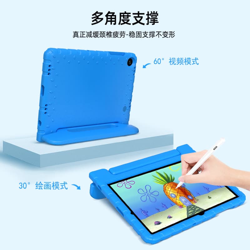 For Samsung Galaxy Tab A9 Plus Case Kids Anti-Drop EVA Handle Protective Cover S7 Pad
