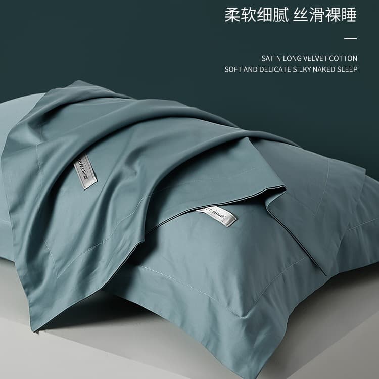 Wholesale pillowcases, 2025 new style, cotton satin, silky smooth, 100% cotton pillowcases/bed mats (pair pack).