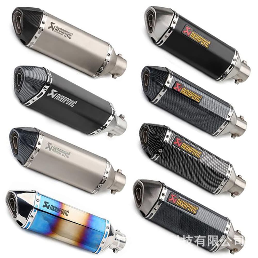 Motorcycle Modified Exhaust Pipe Small Hexagonal Scorpio Exhaust Pipe Kawasaki Large Displacement Sports Car Huanglong 600 Scooter