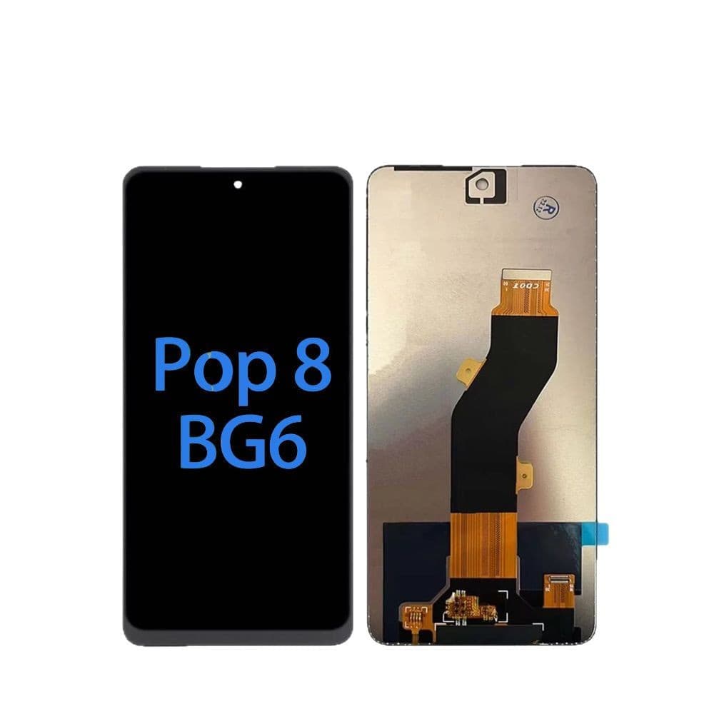Compatible with Tecno Spark 20/BG6 phone screen assembly, Pova 5 LCD, Poco X3 Pro display, Pop 6