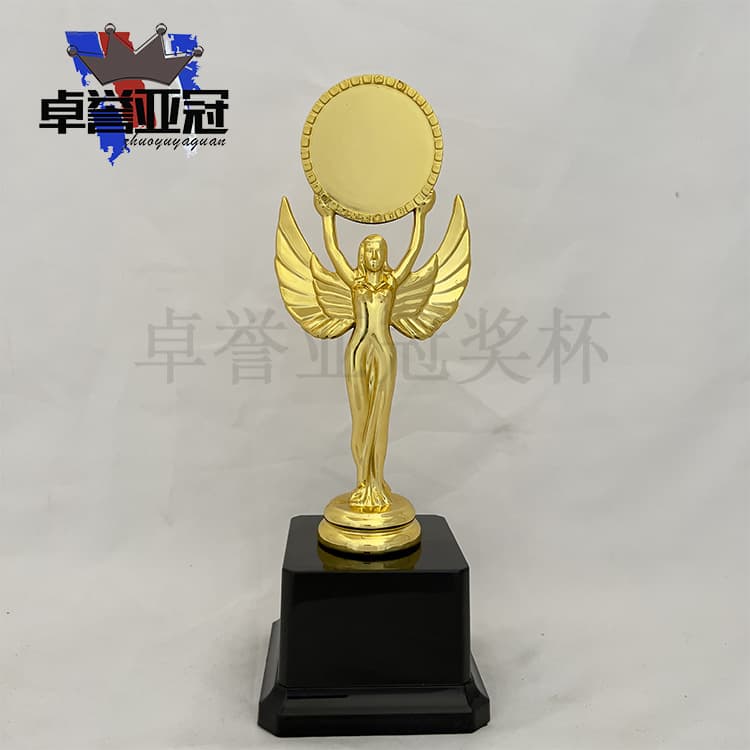 Zhuoyu Yaguan Children's Plastic Trophy Custom Goddess Angel Little Golden Man Trophy Factory Wholesale