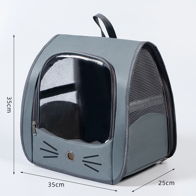 Pet Backpack Cage Cat Scratch-Proof Carrier Travel Foldable Bag Multi-Functional Car Comfort Cabin Backpack