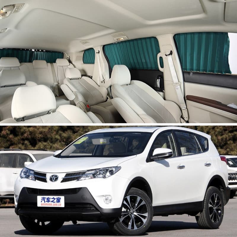 Car Curtain Specifically for Toyota 14-16 RAV4 Track Heat Insulation Shading Side Window Retractable Sunshade