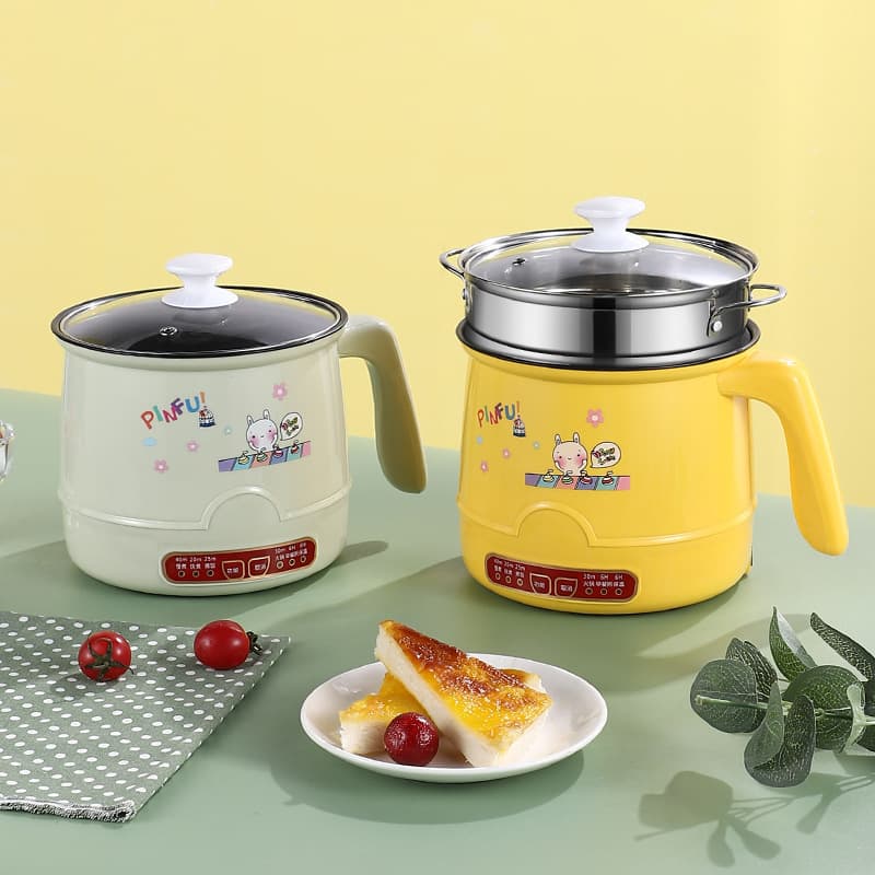Mini Electric Hot Pot Non-stick Electric Fryer Single-serving Student Hot Pot Instant Noodle Pot Dormitory Trendy Multi-function Electric Cooker