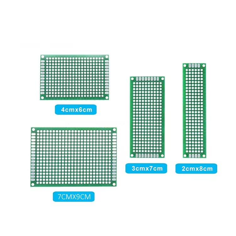 Customized DIY universal PCB boards, 2X8, 3X7, 4X6, 7X9cm, small batch sizes.