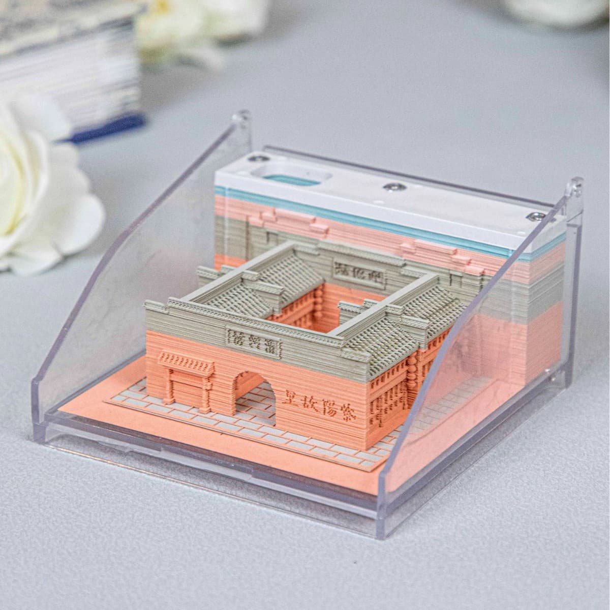 Paper Carving Scenic Spot City Architecture Model Ornament Cultural Souvenir Gift 3D Portable Travel