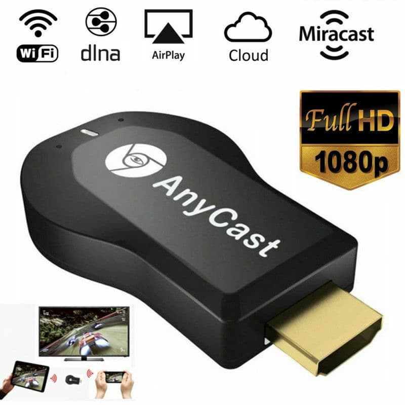 M9 Wireless WiFi Screen Mirroring Dongle HDMI Media Streamer for Phone TV Live Streaming