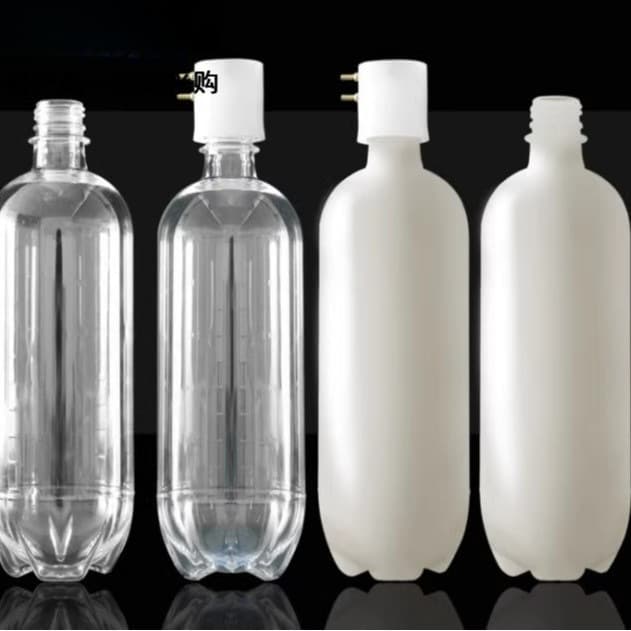 Dental Chair Turbine Accessories Water Storage Bottle Head, Transparent Milky White Thickened Pressure-Resistant Air Storage Bottle