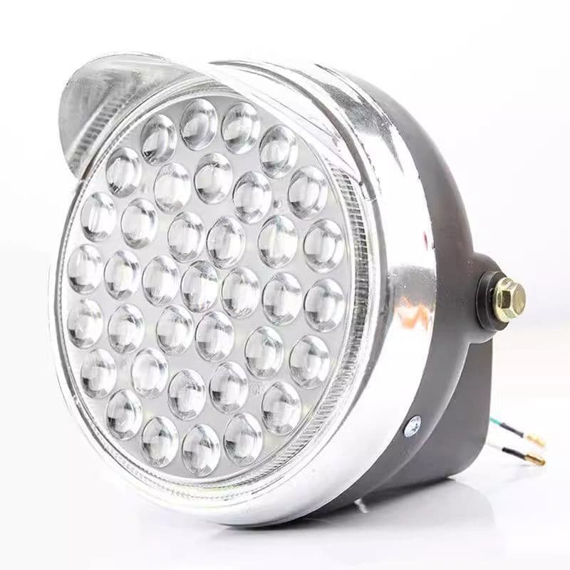 Motorcycle Tricycle Headlight Ultra Bright Electric Vehicle Headlight 124860 Universal Headlight Assembly Strong Light Waterproof Wholesale