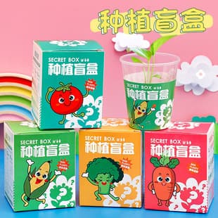 Children's Planting Small Potted Plant Student Plastic Prize Desktop Green Plant Blind Box Kindergarten Gift Creative Small Gift
