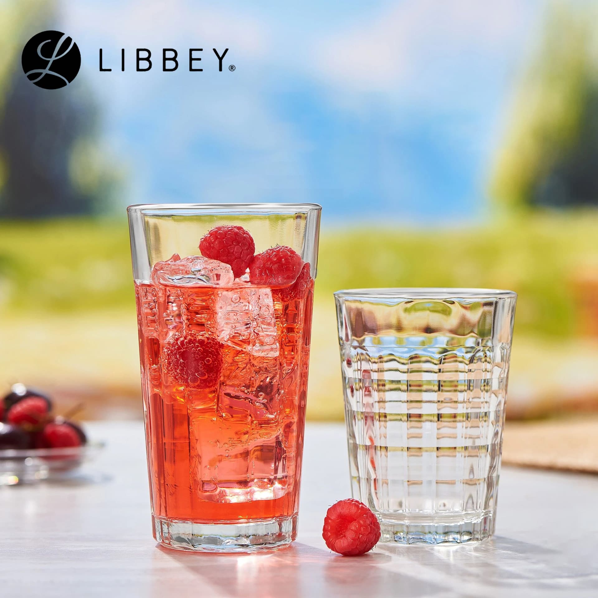 Libby Retro Striped Lattice Glass Cup, Hotel Restaurant Commercial Beverage Cup, Milk Cup, Juice Cup, Coffee Cup