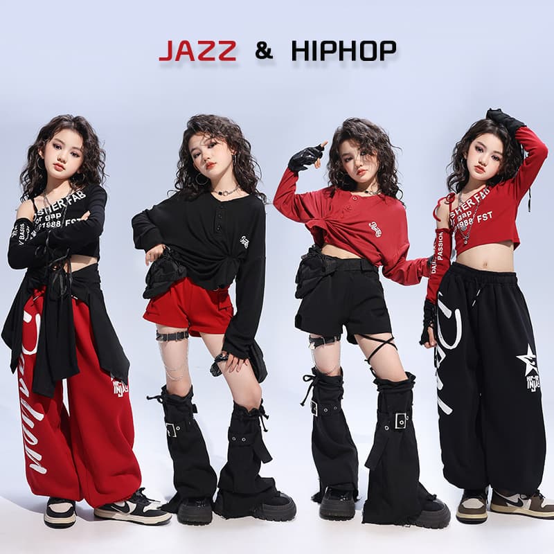 Kids Jazz Dance Costume Girls Trendy Runway Catwalk Fashion Outfit Girl Group Cool Jazz Children's June 1st Performance Costume