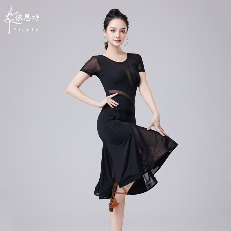 Latin dance costume for adults, 2025 new style, summer sexy dance practice clothes, art exam competition performance costume.