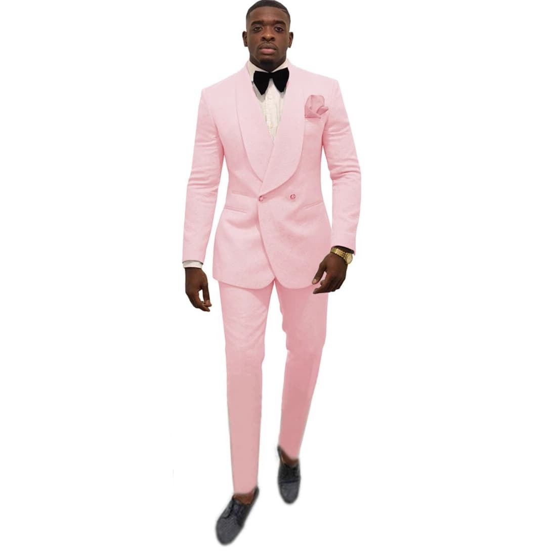 Men's Two-Piece Suit Set Groomsmen Wedding Tuxedo Slim Fit Korean Style Formal Wear for Export