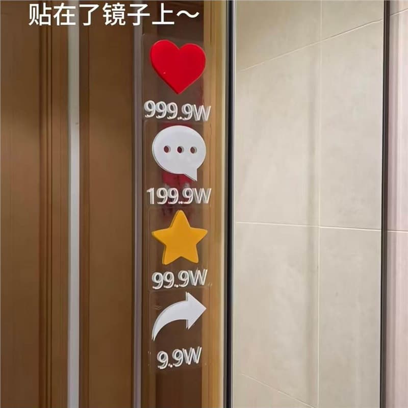 AliExpress Like Sticker Mirror Decal Rear Windshield Funny Car Sticker Creative Waterproof Decal