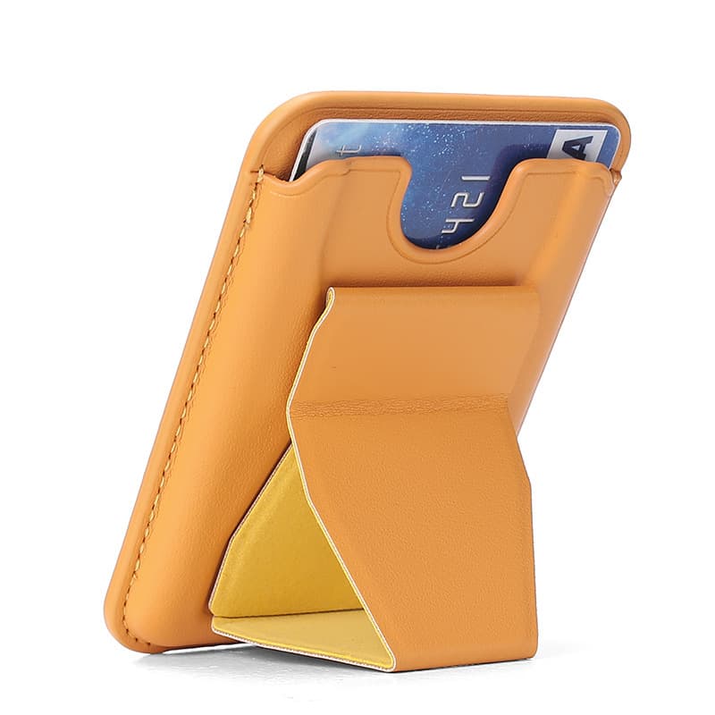 Compatible with Magsafe Back Invisible Folding Bracket Card Holder Strong Magnetic Desktop Phone Card Case for iPhone 16