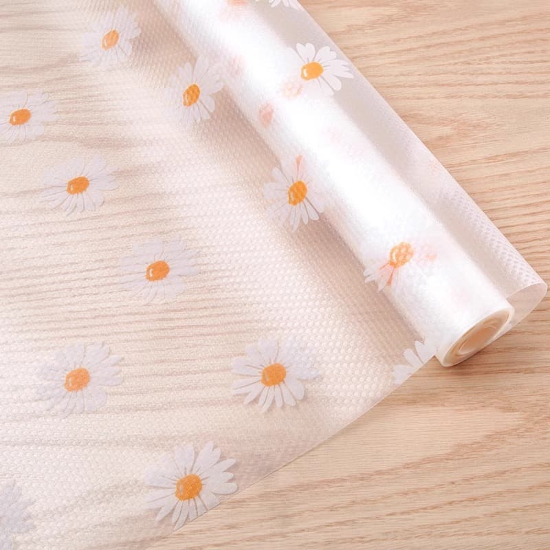Drawer Cushion Paper Wardrobe Kitchen Cabinet Mat Waterproof Oil-Proof Mat Antibacterial Sticker Adhesive-Free Cabinet Household Moisture-Proof Mat